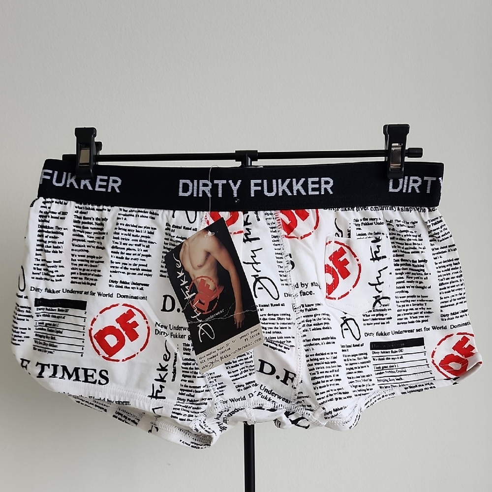 Men's Graphic Boxer Shorts - White and Black